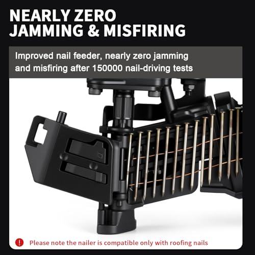 Image of AEROPRO TOOLS Roofing Nailer 15 Degree Coil Roofing Nails 3 /4-Inch up to 1-3 /4-Inch CN45RC