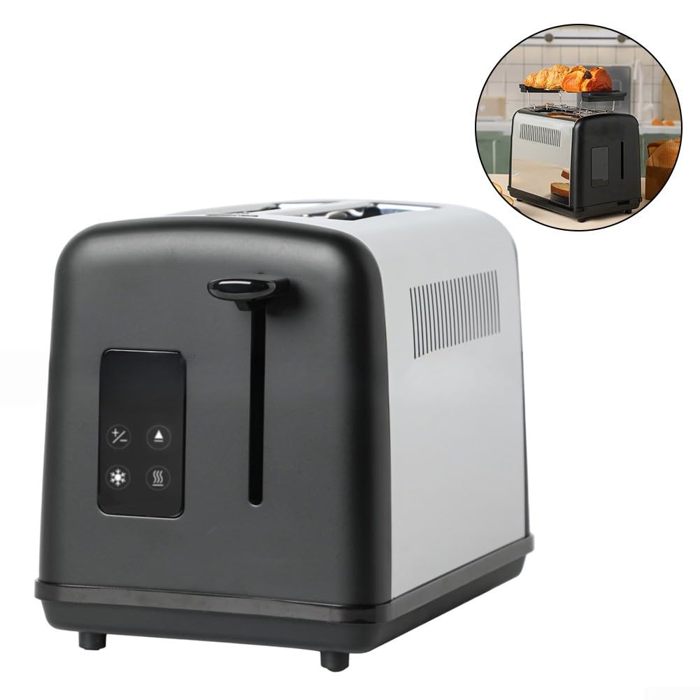 Edelstahl Toaster 2 Scheiben mit 6 Stufen