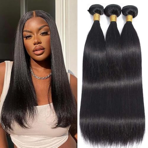 Straight Bundles Human Hair 10 12 14 Inch 100%...