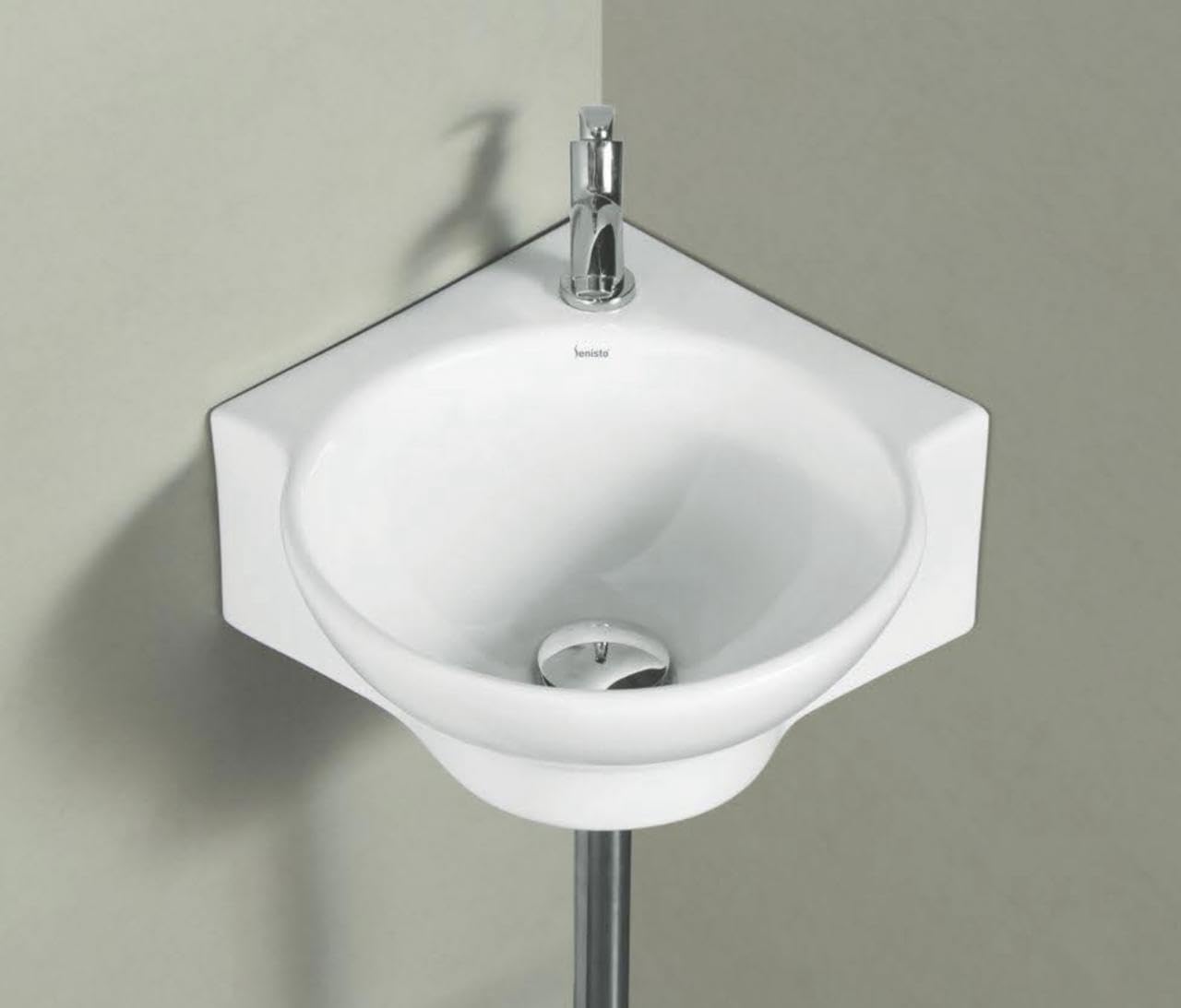 Nexa Bathware Ceramic Corner Basin | Luxurious Wash basin Table Top Bathroom Sink Wash Basin Super White Colour With Glossy Finishing (15 x 17 x 6 INCH) MOON (B0D6QYLS7D) Amazon Price History, Amazon Price Tracker