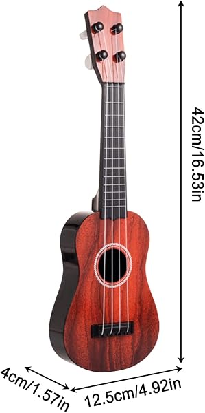 Ukulele para Principiantes - Juguete Educativo Musical de 43 cm | Instrumento Musical de Juguete de iniciación,para Clases Colegio Guardería Niñas Niños Hogar Estudio - 5