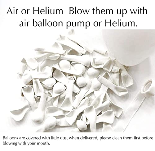 Image of Party Propz White Balloons for Decoration - Pack of 100 Pcs Pastel White Balloon | Metallic Balloon for Decorations | Balloons For Birthday | Anniversary Decoration Items (Latex)