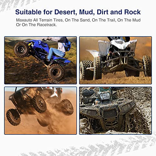 Maxauto 22X7X11 Atv Tires 22X7-11 Front Tires 22-7-11 All Terrain Utv Tires 22 7 11 Mud Sand Snow Tires Replacement For Honda Recon 250 Suzuki Ozark 250 6Ply Tubeless Tire, Set Of 2 #TOP5