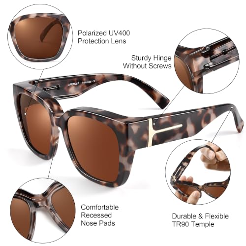 Image of URUMQI Night Driving Glasses Polarized Fit Over Night Vision Glasses Women