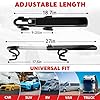 Tevlaphee Steering Wheel Lock Twin Bar, Steering Lock, Car Steering Wheel Locks, Car Lock Anti-Theft Device, High Visibility, Heavy Duty, Universal Fit, Adjustable Length,3 Keys(Black) #2
