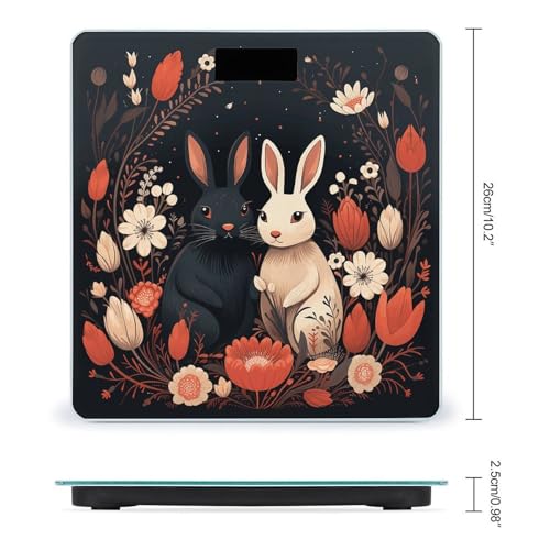 Báscula Digital para Baño con Diseño de Conejo Cartoon miniatura 2