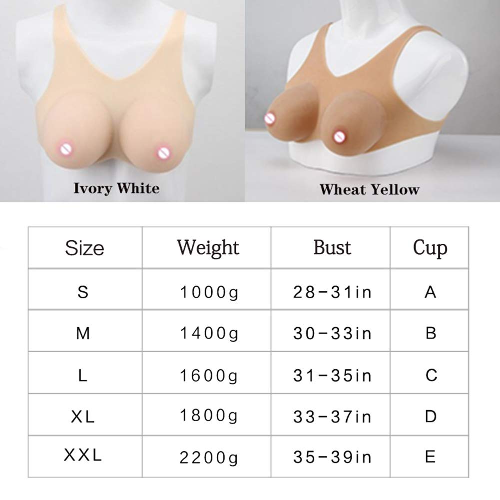 Pettorale in silicone finto con gel di silicone, collare rotondo grande, corazza realistica per crossdresser e drag queen