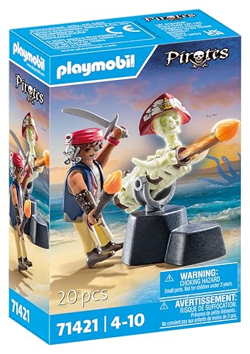 PLAYMOBIL 71421 Pirates Artillero Pirata, a Partir de 4 años