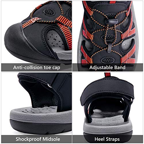 Image of CAMELSPORTS Men's Hiking Sandals Closed Toe Outdoor Beach Sandal Waterproof Sport Fisherman Sandals Water Shoes