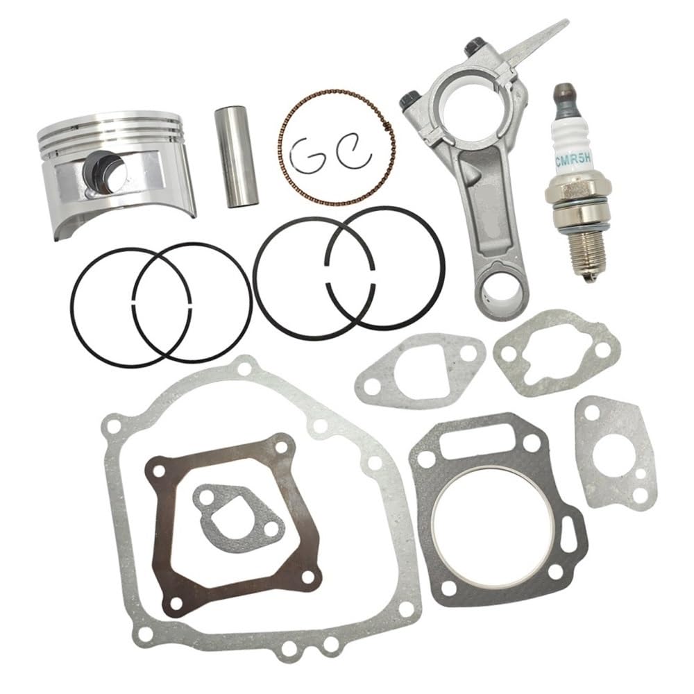 Kit de Anillo de pistón GX160 de 68mm con Juego de Juntas Completas de biela, 5,5 HP, Apto for Bomba de Agua de Motor generador de 4 ciclos Piezas de cortacésped