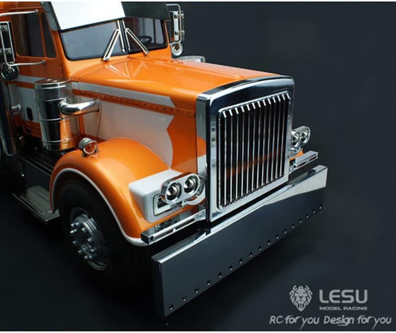 Metal US in Stock Front Net Bumper Compatible with DIY Lesu Rc 1/14 Tractor Truck Car