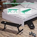 Multifunktion Hantelbank Trainingsbank Flachbank Klappbare Hantelbänke und Rückentrainer, Beinhalterung für Bauchtraining Sit up Bank (MEHRWEG) – Bild 4