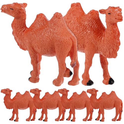 Toyvian 24 Stück Mini-Simulation Kamel Wildtiere Figuren Kamel Modell Statuen