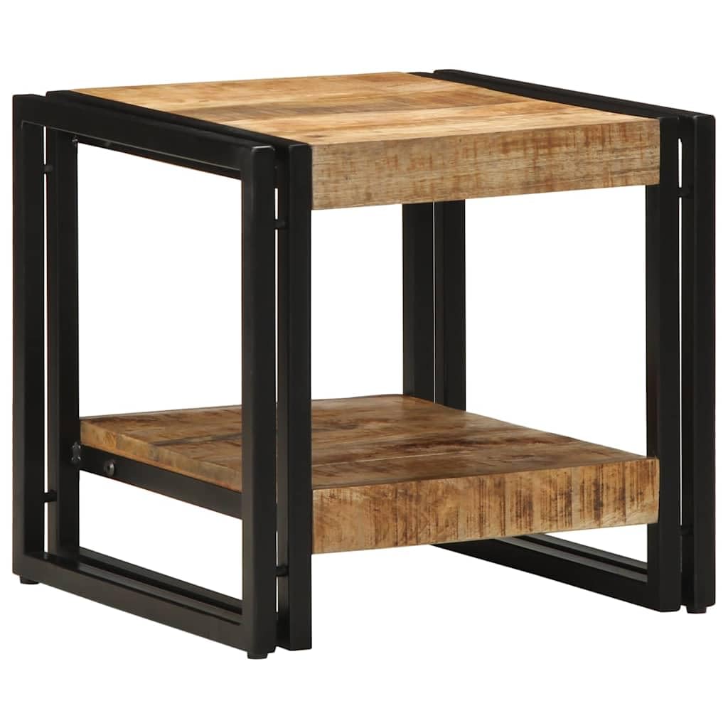 Table basse en bois de mangue rustique pour un salon contemporain chaleureux