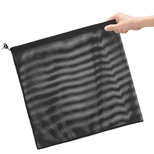 SWOOMEY Bolsa de Barrera Malla para Bomba de Agua Doméstica, Tamaño Grande 47X47 CM, Cordón para Facilitar Su Uso, Adecuado para Filtros y Depuradoras de Piscinas