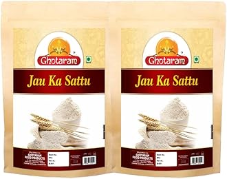 Ghotaram Barley Jau Joo Sattu Powder/Sattu Atta|Organic Sattu Powder/Sattu Protein Powder/Sattuz/Sattu Powder||Pure Jao Sattu ka sharbat/Cool Drink in Summer-480g(pac 2x 240g)