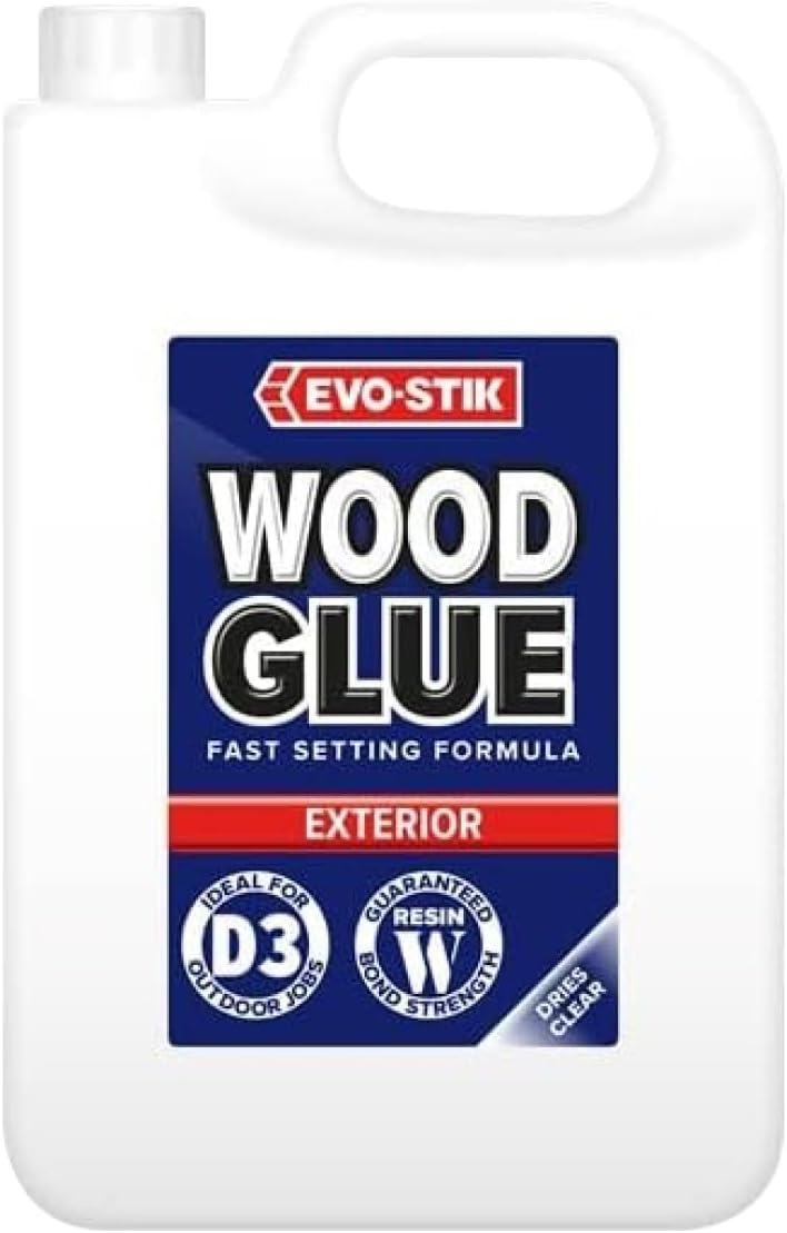 EVOSTIK Exterior Wood Glue D3, Weatherproof, Extra Strong, Fast