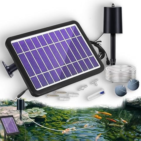 RISINGUP Solar Pond Aerator with Modes Cover