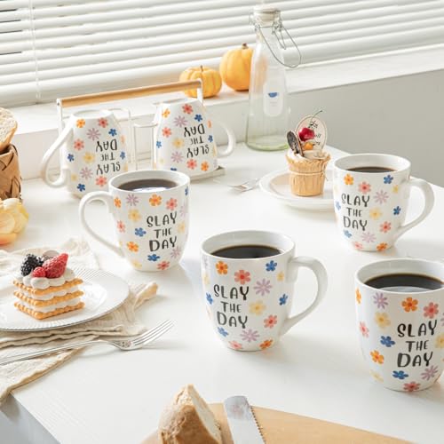 Set 4 Tazas de Café Cerámicas 16 oz con Mango Colores miniatura 2