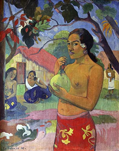 Impression d'affiches Paul Gauguin Eu Haere Ia Oe Toile Portrait 60x90cm