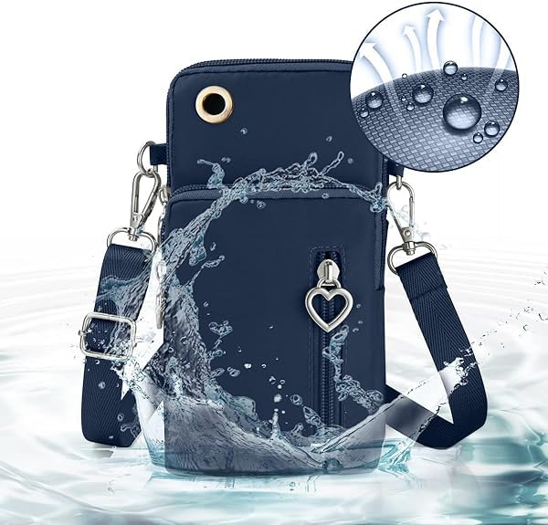 HEAVYSEVEN Waterproof Oxford Fabric Multi-Compartment Phone Bag for Travel Crossbody Shoulder Bag Arm Pouch4