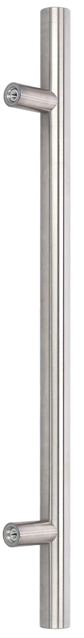 KOTARBAU® Tirador de puerta exterior de acero inoxidable INOX con tornillo largo, 90 grados, 450 x 650 mm