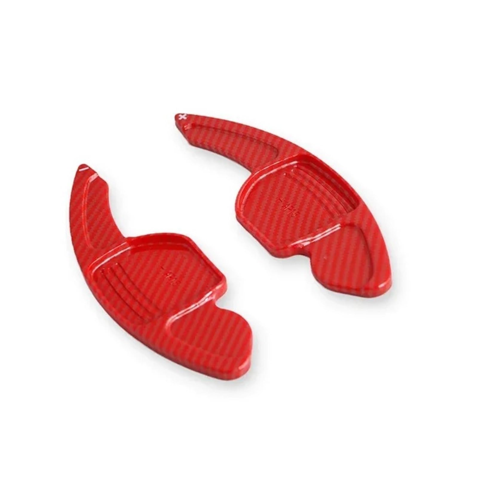 Xxiucj Car Paddle Shifter Extensions for A3 for A4 A4L for A5 for A6 for A7 for A8 for Q3 for Q5 for Q7 for TT S3 R8 MK2 S5 Car Steering Wheel Shift Paddle Extension(Carbon red)