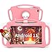 Produktbild Android 11 Kinder Tablet 7 Zoll, Quad Core, 2GB + 32GB, Tablet für Kinder, Kids Tablet mit kinderfreundlicher Hülle, Kindersicherung, Wi-Fi (Pink)
