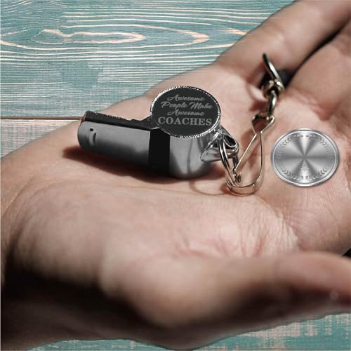 Silbato de Acero Inoxidable CREATCABIN con Lanyard miniatura 4