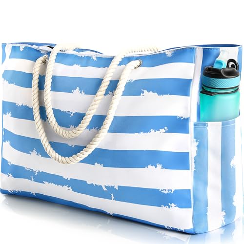 SRISE Extra Large Beach Bag Multi-Pocket