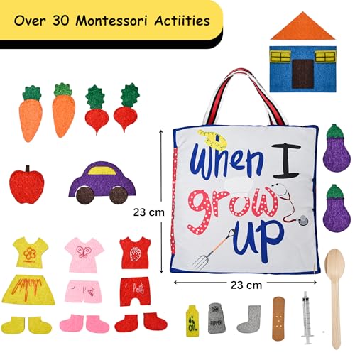 When I Grow Up - Montessori Soft Book on Professions