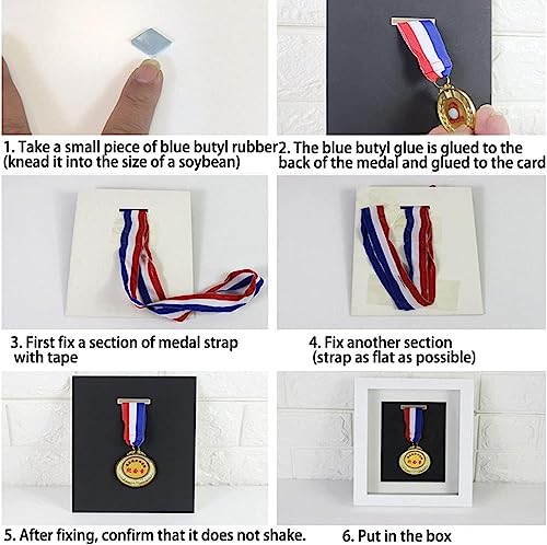 Sport-Medaillenrahmen – 3D-Schattenbox für Auszeichnungen, Trophäen und Urkunden – perfekt für Sportler, Champions & Sportliebhaber