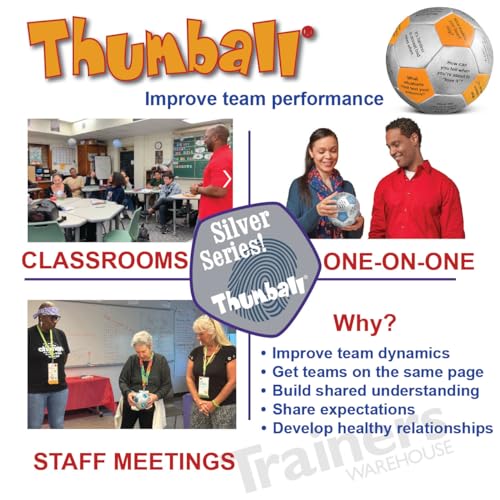 Image of Trainers Warehouse 6 inch Thumball Collection, 32 Prompts for Conversation, Team Building, Relationship and Training