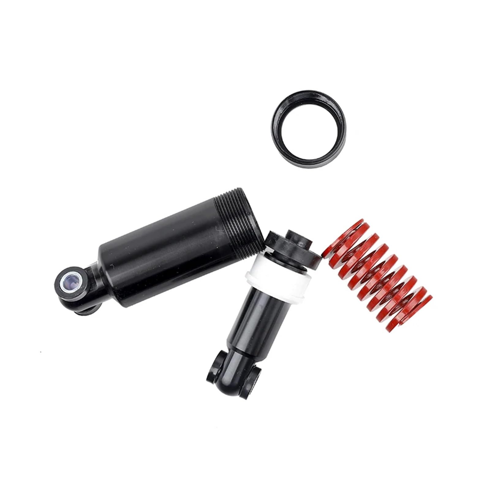1 par de amortiguadores Traseros for Scooter de 110 mm compatibles con Las Piezas de Repuesto de amortiguación de Rebote de Resorte del Scooter eléctrico KUGOO M4(Red)