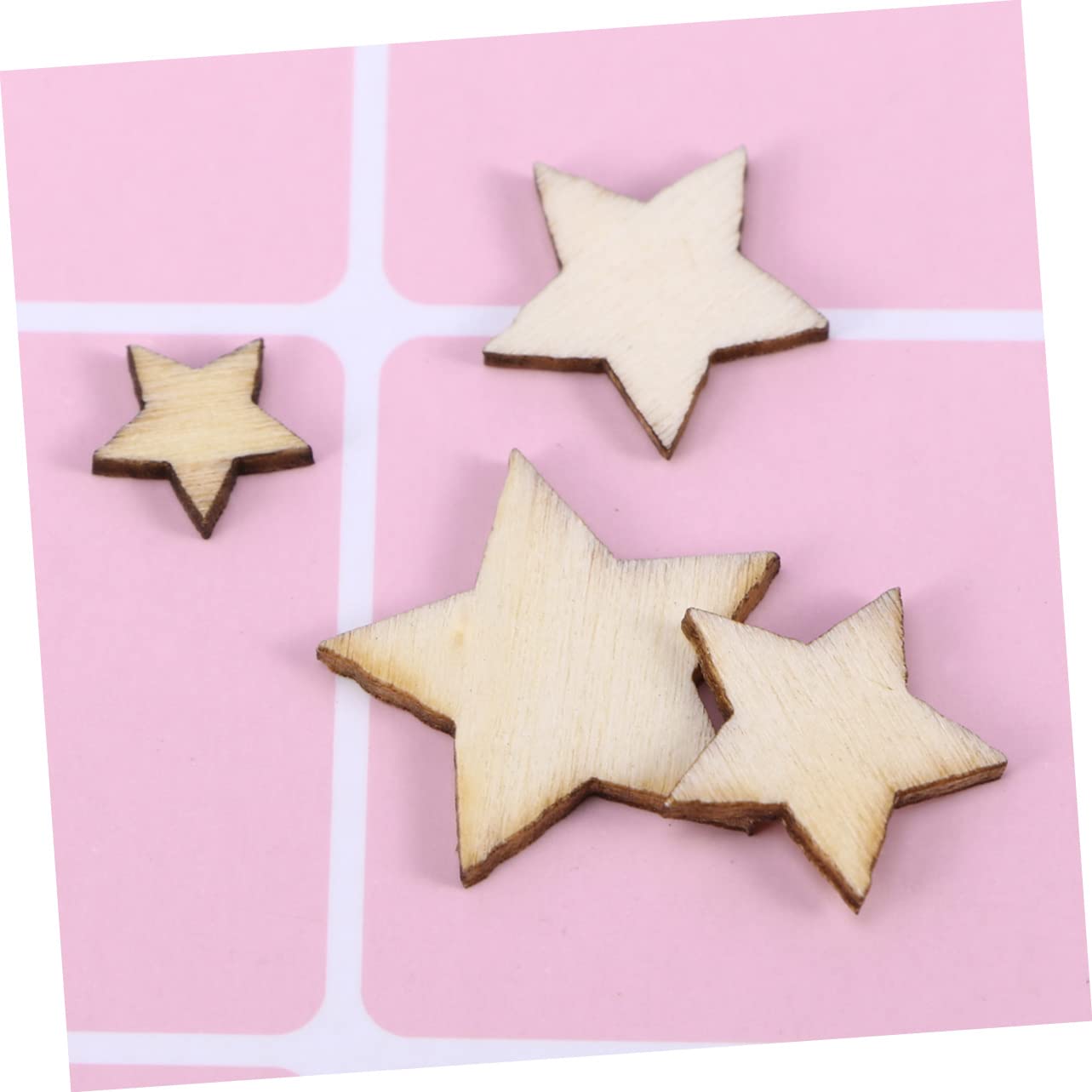 Madera Adornos 200 Piezas para Manualidades Pentagrama y Bodas