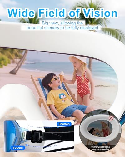 Image of Swim Goggles, Wide Angle Anti-fog and UV Leak Proof Goggles,Swimming Goggles for Adult Youth
