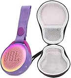 JBL JR POP Portable Bluetooth Speaker for Kids Bundle with Deluxe Hard-Shell Case (Purple)