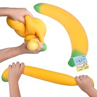Toymendous Laffy Snacks - Squishy Banana Stress Toy - Ages 3+