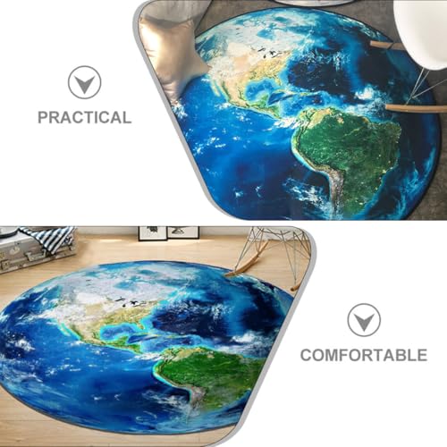 Alfombrilla de suelo resistente al desgaste de 100 cm con base antideslizante para silla 4