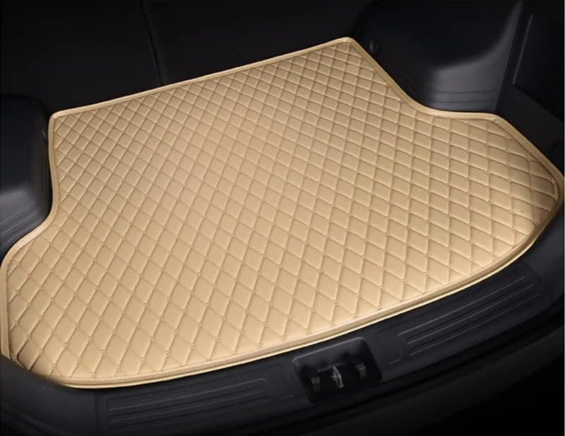 Image of CHIRON Premium Boot Mat for XEV 9e Custom Fitted, Luxury Car Boot Mats Compatible with Mahindra XEV 9e, Set of 1 PIECE, 100% Waterproof and Washable, Classic Beige with Beige Thread