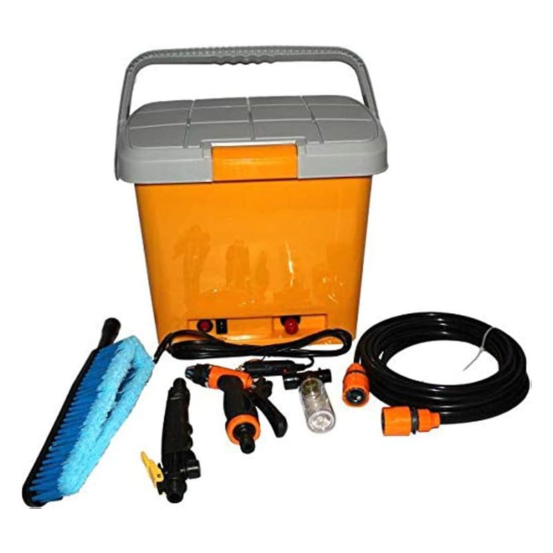 Drumstone 12V DC Electric Pressure Washer, Car Washer with Air Compressor High Pressure Water Pump