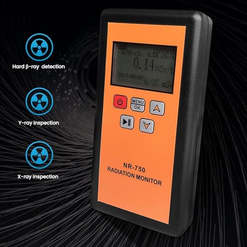 Detector de radiación nuclear portátil contador Geiger digital con pantalla LCD de rayos Gamma y X 3