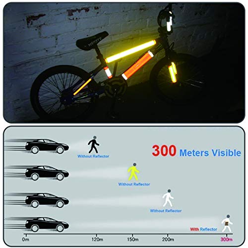 Image of Kids' Bicycle Training Wheels Flash Mute Heavy Duty Rear Wheel with Stabilizers Mounted (for 12 14 16 18 20 inch Kids Bike) 1 Pair + 1 Reflective Tape + 2 Reflective Arm Bands