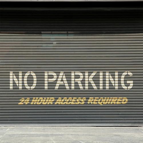 Pochoir No Parking réutilisable et pliable en silicone pour béton