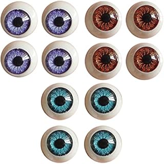 Ouken Doll Eyeballs Crafts Doll Eyes Half Round Crafts Doll Eyesacrylic Eyes Diy Crafts Decorations Halloween Party Props 12pcs