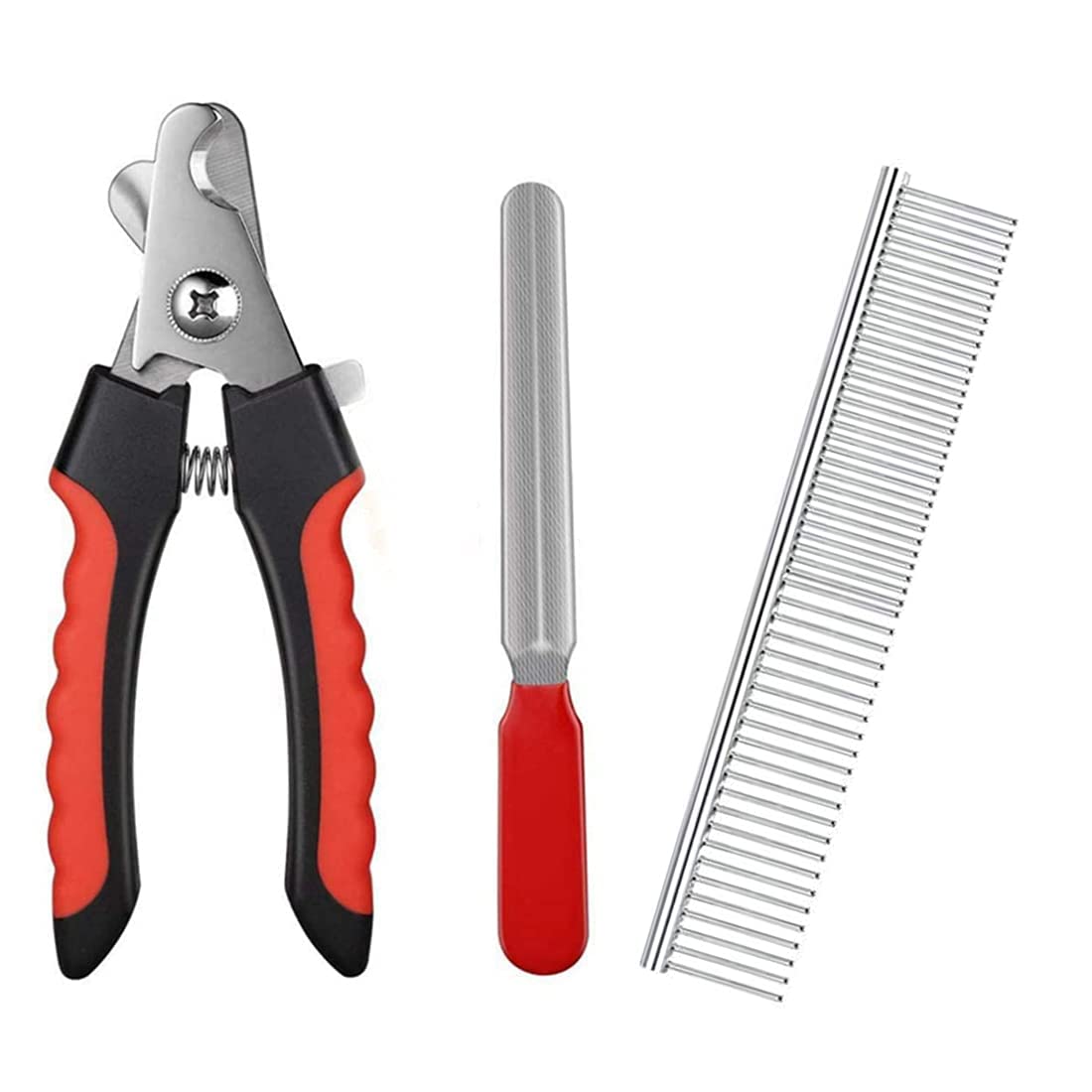 PSK PET MART Combo of Pet Grooming Dog Nail Cutter Grinder Clipper with Filer and Stainless Steel Grooming Comb for Fur Dogs and Puppies (B09MTRLR26) Amazon Price History, Amazon Price Tracker