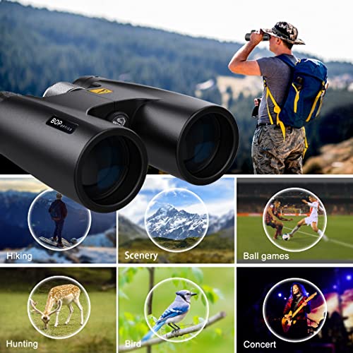 Birds of Prey Optics Binóculos Raptor 12 x 50 para adultos de alta potência - Binóculos HD 12 x 50 p