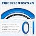 MEGHNA Bike Tire 20 inch Kids Bike Tire 20 x 2.4 inch (64-406) Anti Slip Foldable Replacement Tire for BMX Small Wheel Bike Folding Bike Kids Mountain Bike (Blue, 2 Tires 2 Inner Tubes)