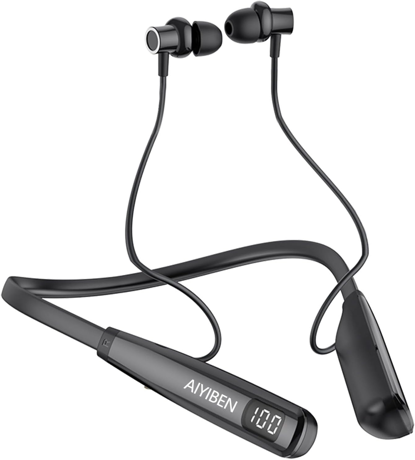 Neckband Bluetooth Headphone with LED Power, Neckband Headphones 100 Hours Playtime, in-Ear Bluetooth Headphone with Microphone for Running and Exercising in The Gym (Y10) Neckband Bluetooth Headphone with LED Power, Neckband Headphones 100 Hours Playtime, in-Ear Bluetooth Headphone with Microphone for Running and Exercising in The Gym (Y10)