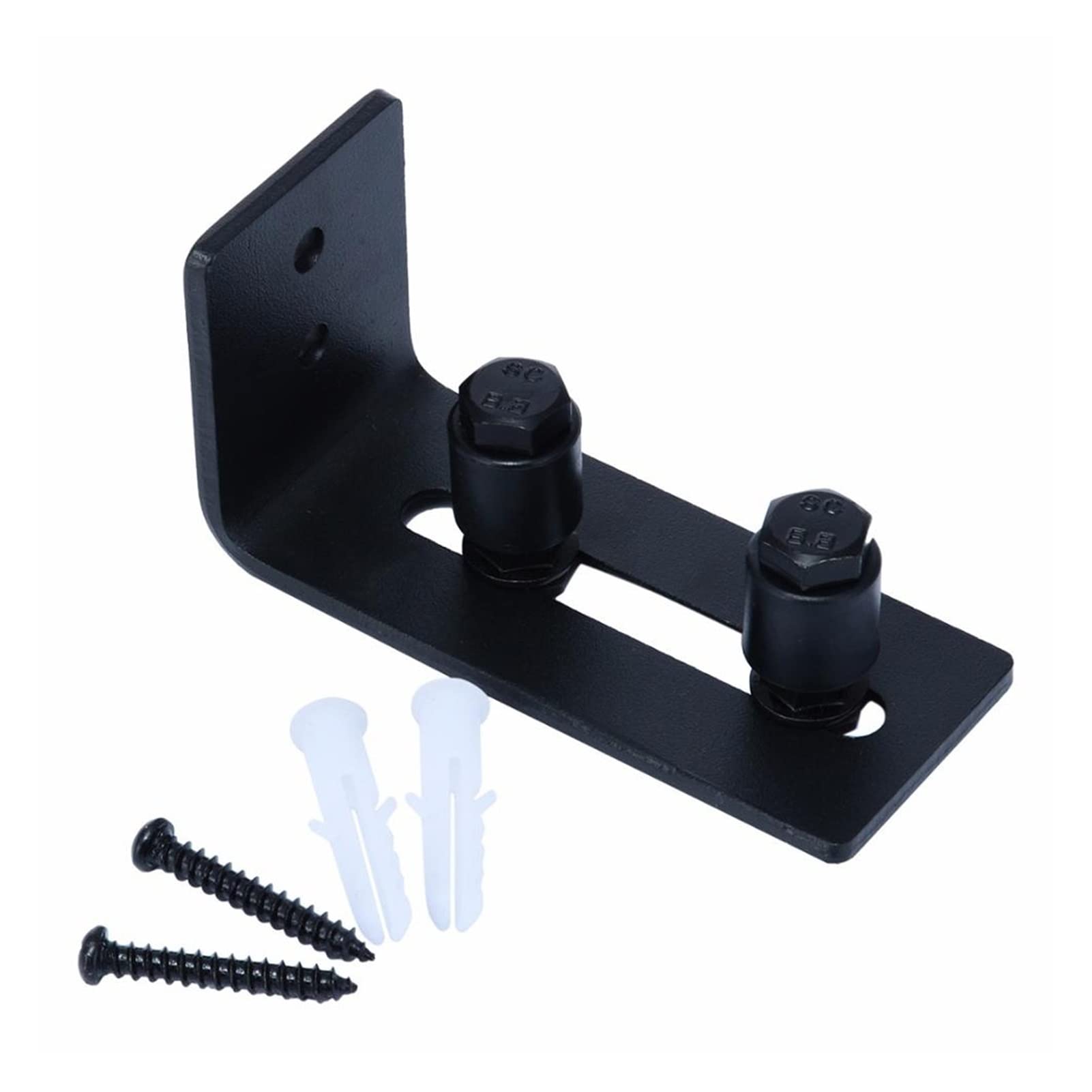 Edede Fg003 Sliding Door Hardware Carbon Steel Adjustable Black Powder Coated Bottom Floor Guide Stay Roller Barn Door Hardware(Fg003)